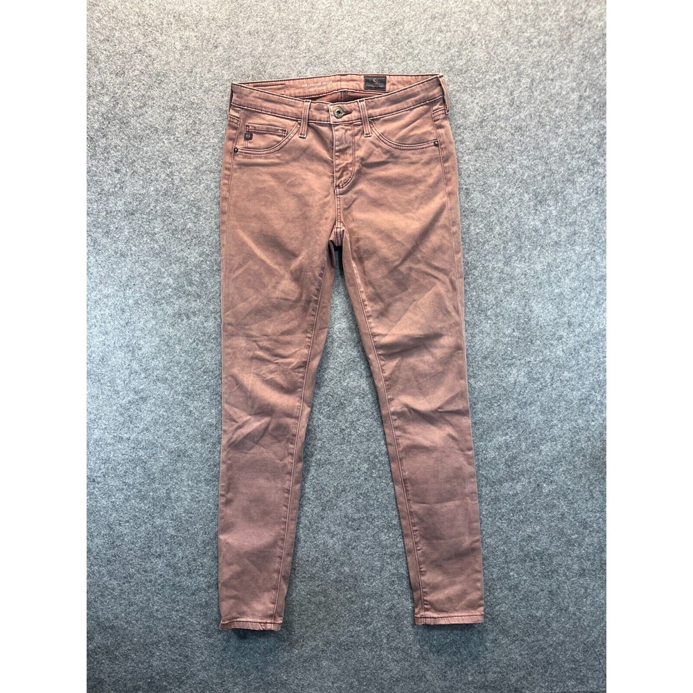 AG Adriano Goldschmied Jeans Womens 25 The Legging Ankle Mauve Stretch Denim